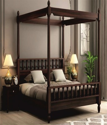 Solid Wood Bed