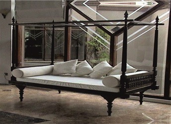 Diwan Solid Wood Sofa